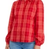 Wholesale 🎉 Biltmore® Women's Long Puff Sleeve Button Front Shirt ✨ -Biltmore® Sales Store Belk 1018