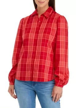 Wholesale 🎉 Biltmore® Women's Long Puff Sleeve Button Front Shirt ✨