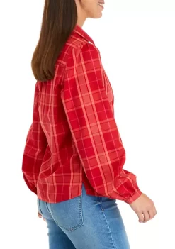 Wholesale 🎉 Biltmore® Women's Long Puff Sleeve Button Front Shirt ✨ -Biltmore® Sales Store Belk 1020
