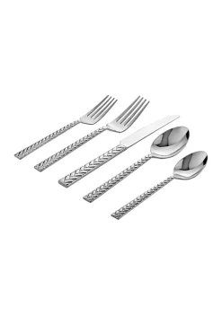 Flash Sale 😉 Biltmore® Pheasant Woods Braided Handle 20 Piece Flatware Set ✔️