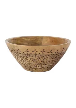Cheapest 🛒 Biltmore® 10" Mango Wood Etched Vine Serving Bowl 🔔 -Biltmore® Sales Store Belk 1116
