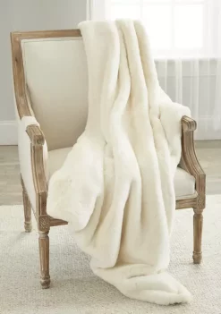 Promo 🔔 Biltmore® Timberwolf Faux Fur Throw 🎁
