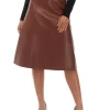 Coupon ⌛ Biltmore® 👍 Women's Faux Leather Midi Skirt ❤️ -Biltmore® Sales Store Belk 190