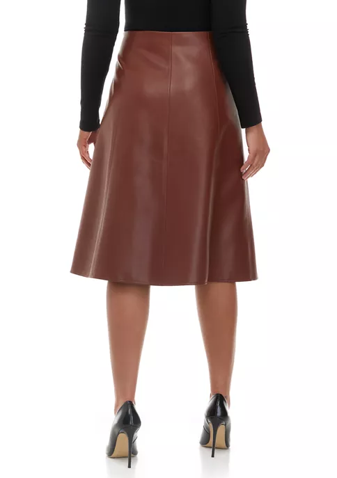 Coupon ⌛ Biltmore® 👍 Women's Faux Leather Midi Skirt ❤️ 4 Coupon ⌛ Biltmore® 👍 Women's Faux Leather Midi Skirt ❤️ - Image 2