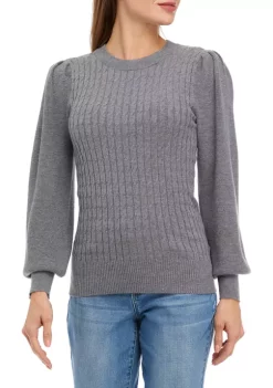 Promo ✨ Biltmore® Women's Mini Cable Crew Sweater 💯 -Biltmore® Sales Store Belk 209