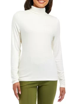 Flash Sale ⭐ Biltmore® 👍 Women's Long Sleeve Turtleneck Solid Top ⌛ -Biltmore® Sales Store Belk 239