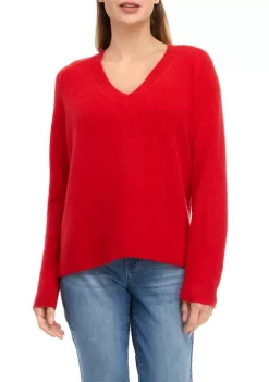 Buy 🔔 Biltmore® 🛒 Women's Long Sleeve V-Neck Cashmere Sweater ✔️ -Biltmore® Sales Store Belk 251