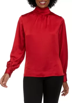 Hot Sale ✔️ Biltmore® Women's Long Sleeve Bow Back Top 🧨 -Biltmore® Sales Store Belk 335
