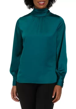 Hot Sale ✔️ Biltmore® Women's Long Sleeve Bow Back Top 🧨 -Biltmore® Sales Store Belk 337