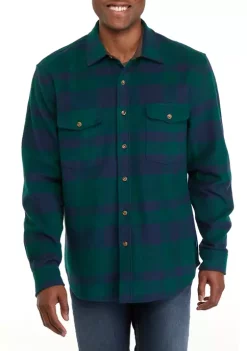 Budget 💯 Biltmore® Men's Heavyweight Flannel Shacket ⌛ -Biltmore® Sales Store Belk 346