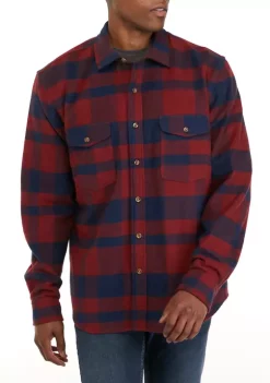 Budget 💯 Biltmore® Men's Heavyweight Flannel Shacket ⌛ -Biltmore® Sales Store Belk 347
