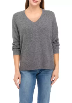 Buy 🧨 Biltmore® Women's Long Sleeve V-Neck Cashmere Sweater 🧨