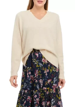 Buy 🧨 Biltmore® Women's Long Sleeve V-Neck Cashmere Sweater 🧨 -Biltmore® Sales Store Belk 354