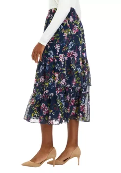 Flash Sale 🎁 Biltmore® Women's Tiered Chiffon Midi Skirt 🧨 -Biltmore® Sales Store Belk 442