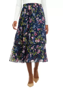 Flash Sale 🎁 Biltmore® Women's Tiered Chiffon Midi Skirt 🧨 -Biltmore® Sales Store Belk 443