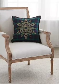 Cheapest 🥰 Biltmore® Plaid Snowflake Square Pillow ❤️ -Biltmore® Sales Store Belk 544