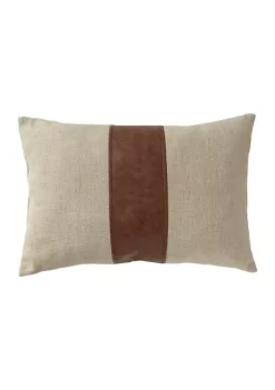 Deals ⌛ Biltmore® Jute Leather Panel Decorative Pillow 😍 -Biltmore® Sales Store Belk 579