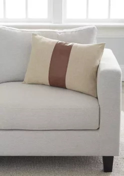 Deals ⌛ Biltmore® Jute Leather Panel Decorative Pillow 😍 -Biltmore® Sales Store Belk 580