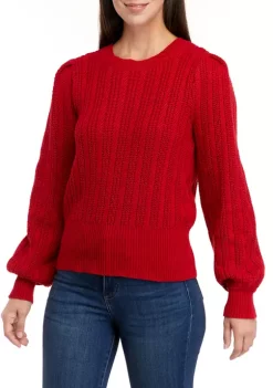 Wholesale 😍 Biltmore® Women's Long Sleeve Cable Crew Neck Sweater 🤩 -Biltmore® Sales Store Belk 641