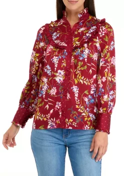 Coupon ❤️ Biltmore® 🔥 Women's Long Sleeve Ruffle Yoke Blouse 👍 10 Coupon ❤️ Biltmore® 🔥 Women's Long Sleeve Ruffle Yoke Blouse 👍 -Biltmore® Sales Store Belk 651