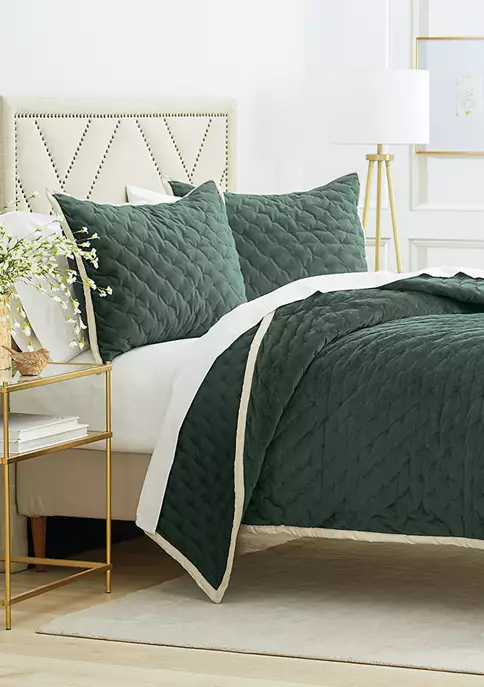 Brand new ✨ Biltmore® Velvet Quilt Set 🌟 3 Brand new ✨ Biltmore® Velvet Quilt Set 🌟 - Image 2