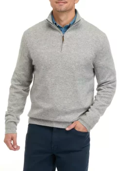 Best reviews of 🔥 Biltmore® Men's Cashmere 1/4 Zip Sweater 💯