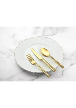Outlet 🎉 Biltmore® Gold Braided Handle 20 Piece Flatware Set ✨ 8 Outlet 🎉 Biltmore® Gold Braided Handle 20 Piece Flatware Set ✨ -Biltmore® Sales Store Belk 805