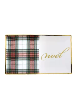 Best deal 😍 Biltmore® White & Red Tartan Noel Small Rectangular Tray 🔥