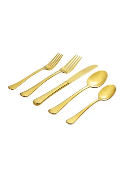 Cheapest ⌛ Biltmore® Oasis Mirror Gold 20 Piece Flatware Set ⌛