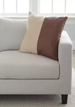 Hot Sale ⌛ Biltmore® Jute Leather Panel Throw Pillow 🌟 -Biltmore® Sales Store Belk 865