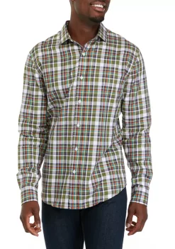 Cheapest ✔️ Biltmore® Men's Long Sleeve Woven Plaid 🔔 Shirt ✔️